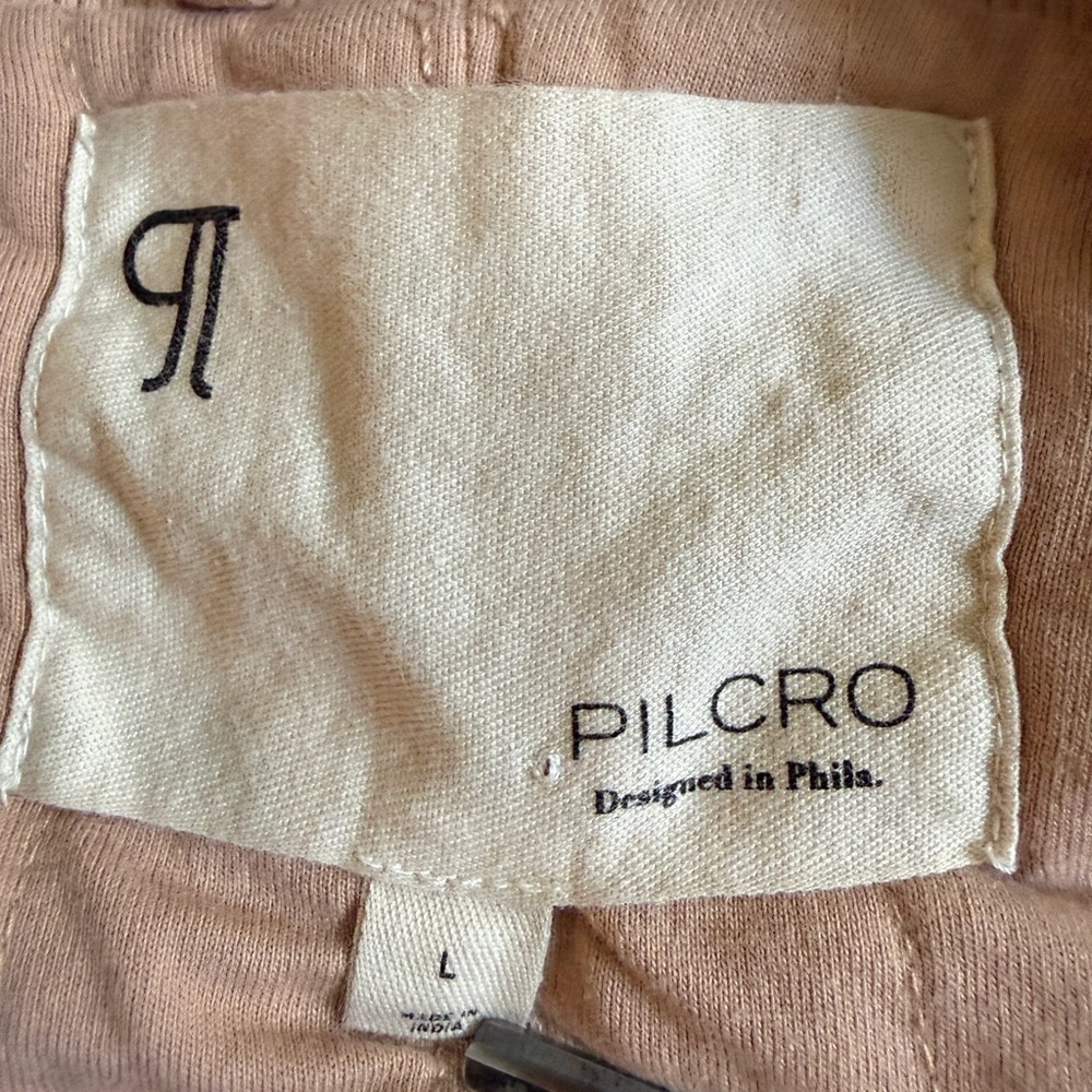 Anthropologie Pilcro Women’s Light Pink Knit Bomber Jacket- Large - Picture 5 of 8